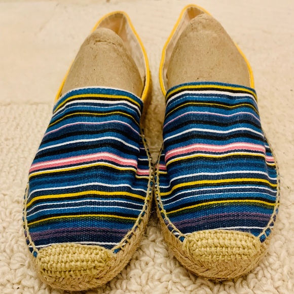 Sam Edelman Shoes - NEW Sam Edelman Yellow Striped Verona Espadrille 8